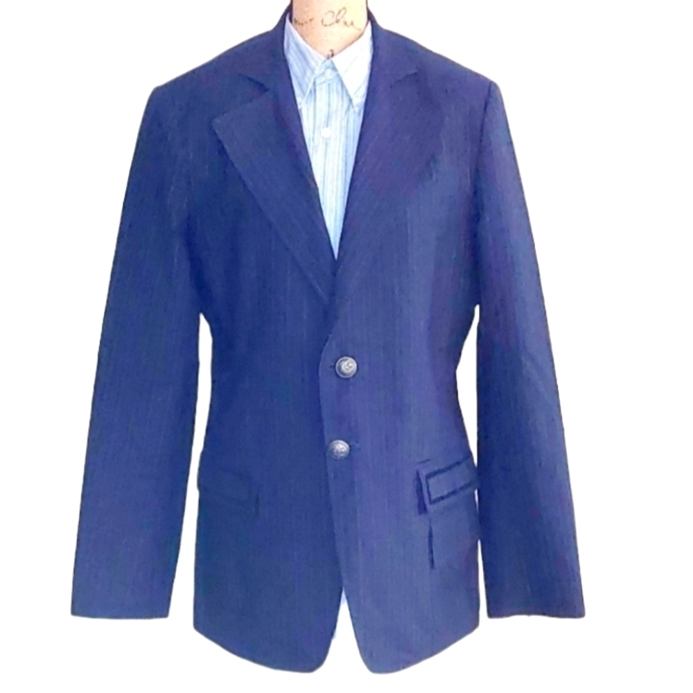 Royal Underground Mens Blazer -Pre loved  Size Large Long Sleeve,  Skull Pattern
